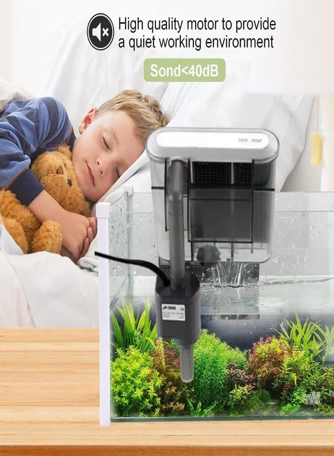 VAYINATO® HBL-303 | 3W | 350L/H Aquarium Hang on Filter for Fish Tank | Suitable for Both Fresh and Salt Water - Image 2